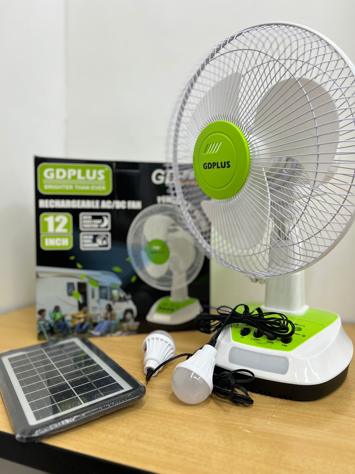 Miniatura 3 de Ventilador Recargable Panel Solar Bombil